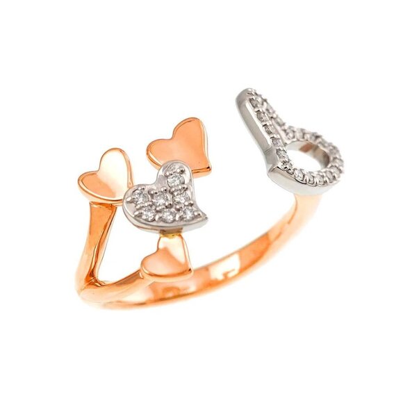 Sirena Azzurro Diamond 0.16ct Ring Pt 18K PG 750 Size6-6.25(US) 90276475 - Picture 6 of 8